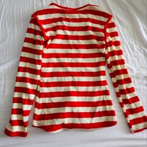 Red&White stripe tee